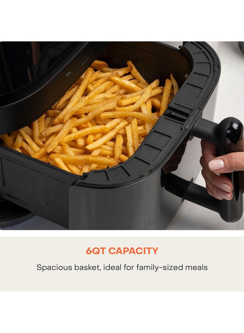 Air Fryer Oven With Rapid Air Circulation 100 Recipes Cookbook 3.5l Air Fryers For Home Use With One Touch Digital Screen 11 Cooking Presets Nonstick Basket Shake Remind