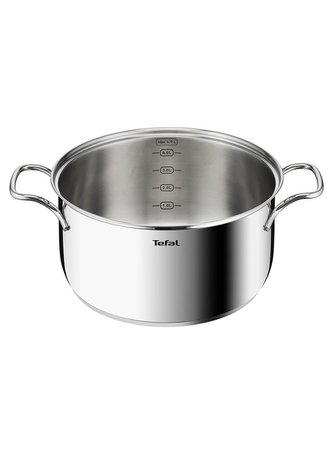 Intuition 24 cm Casserole Premium Stainless Steel 18/10 4.9 L Induction Stainless Steel 24 cmcm