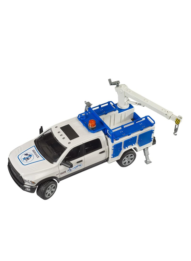 Bruder RAM 2500 Service Truck with Rotating Beacon Light