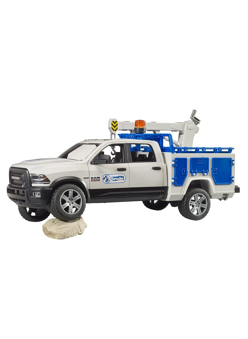 Bruder RAM 2500 Service Truck with Rotating Beacon Light