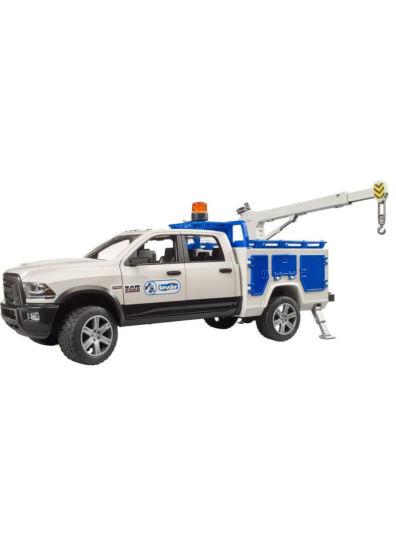 Bruder RAM 2500 Service Truck with Rotating Beacon Light