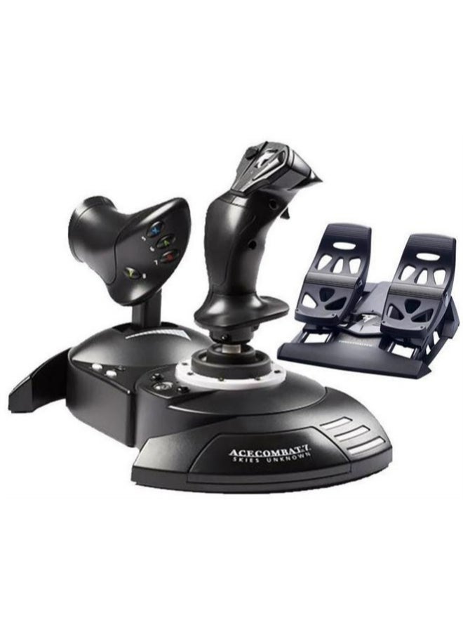 Thrustmaster T.Flight Full Kit X: Complete Kit for Flight Simulation, Joystick and Detachable Throttle, Rudder Pedals with Slide Rails, Compatible with Xbox Series X|S, Xbox One and PC