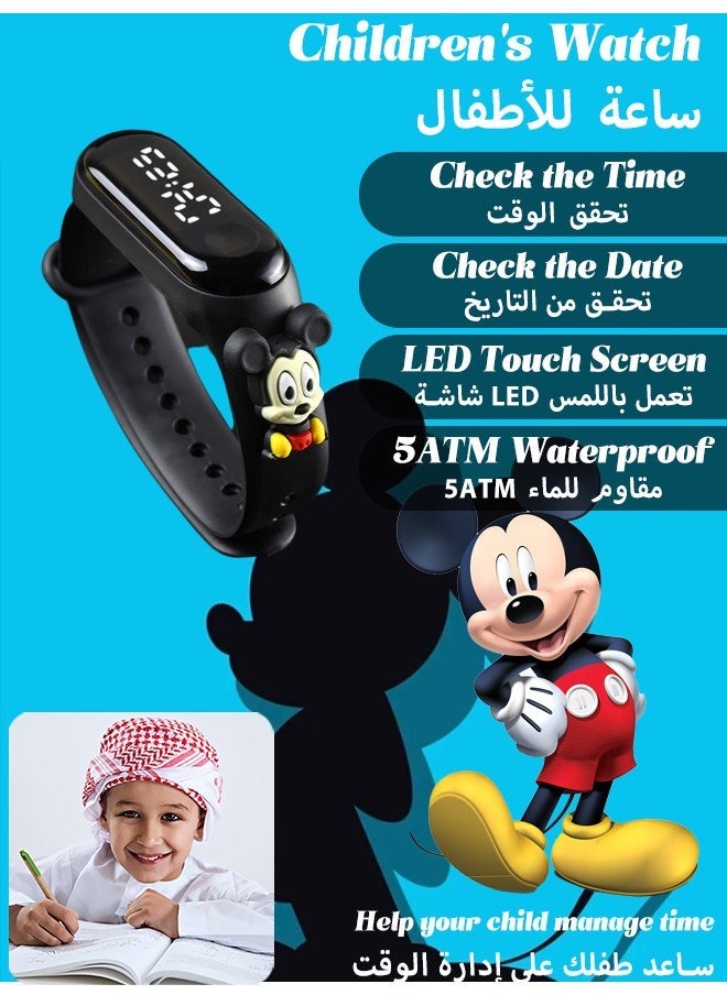 M3 Cartoon Children's LED Electronic Waterproof Touch Watch - Cute Cartoon Gifts for Children - Digital Sports Toddler Daily Waterproof LED Design