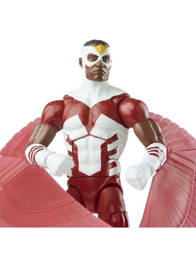 Marvel Legends Series Falcon 15-cm Retro Packaging Action Figure Toy, 3 Accessories