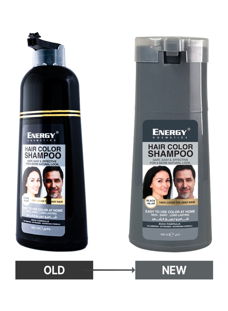 Hair Color Shampoo, Safe, Easy & Effective Hair Color Shampoo, No Ammonia, No Paraben, Black