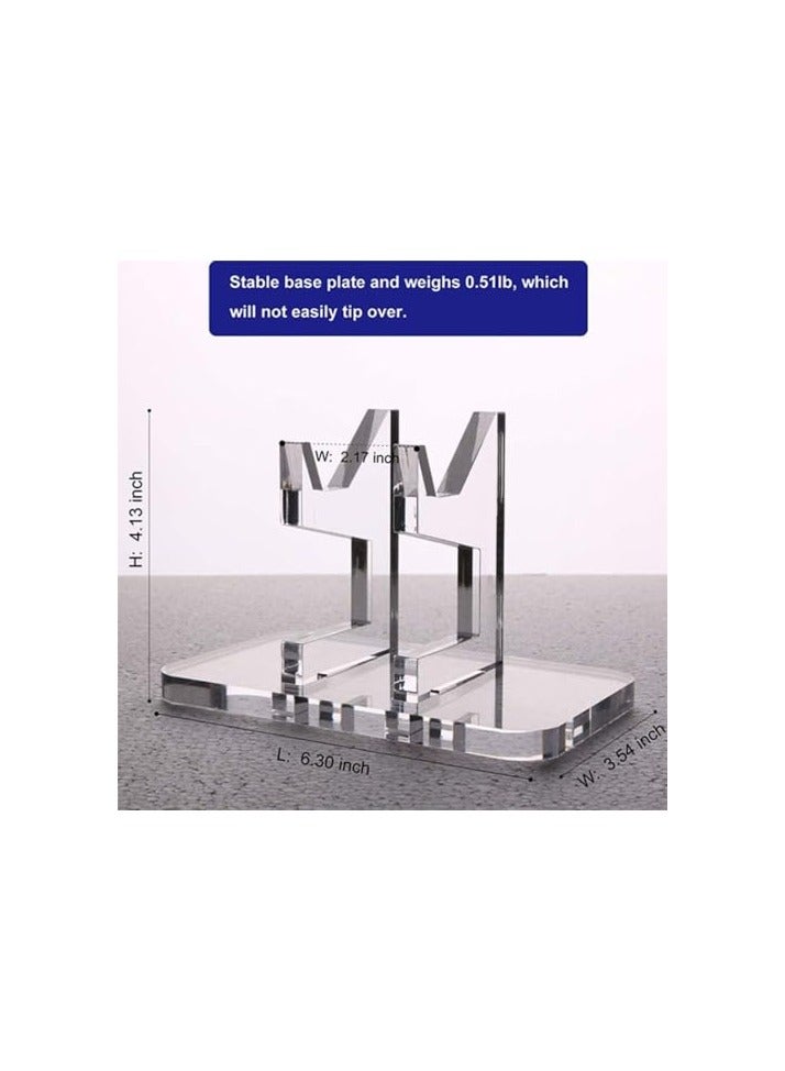 Game Controller Holder,Transparent Acrylic Universal Controller Stand for Switch Consoles