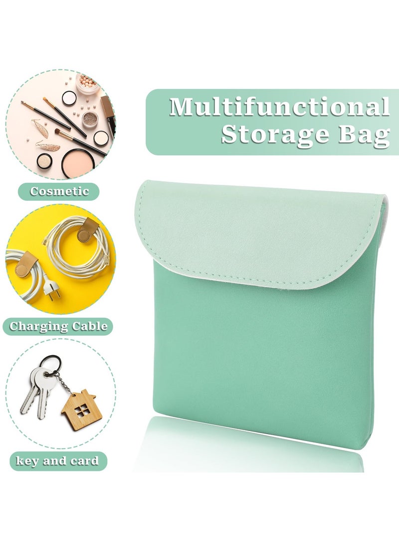 Sanitary Napkin Storage Bag, 2 Pcs Menstrual Pad Bag Portable Sanitary Napkin Storage Tampons Holder for Purse First Period Kit for Teen Girls Store Sanitary Pads for Women