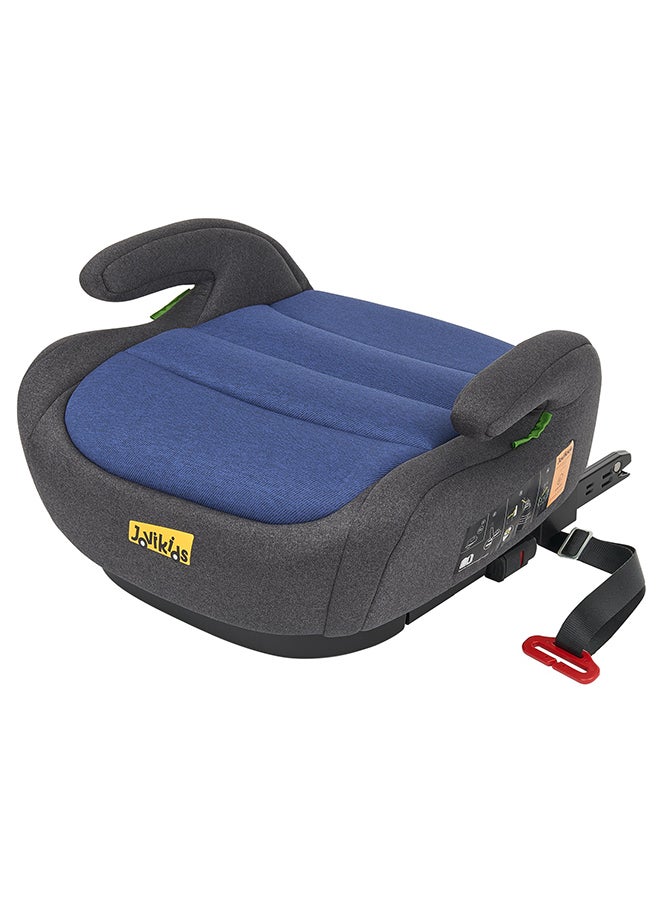 Portable Car Ohho I-Size Booster Seat With ISOFIX, 125 - 150 CM (Group 2/3, 6-12 Years), ECE R129, Blue