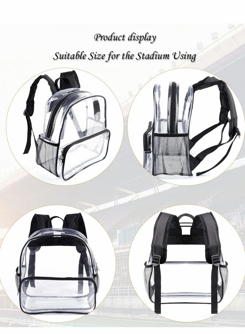 Waterproof Clear Mini Backpack for School Travel and Sports Events Approved