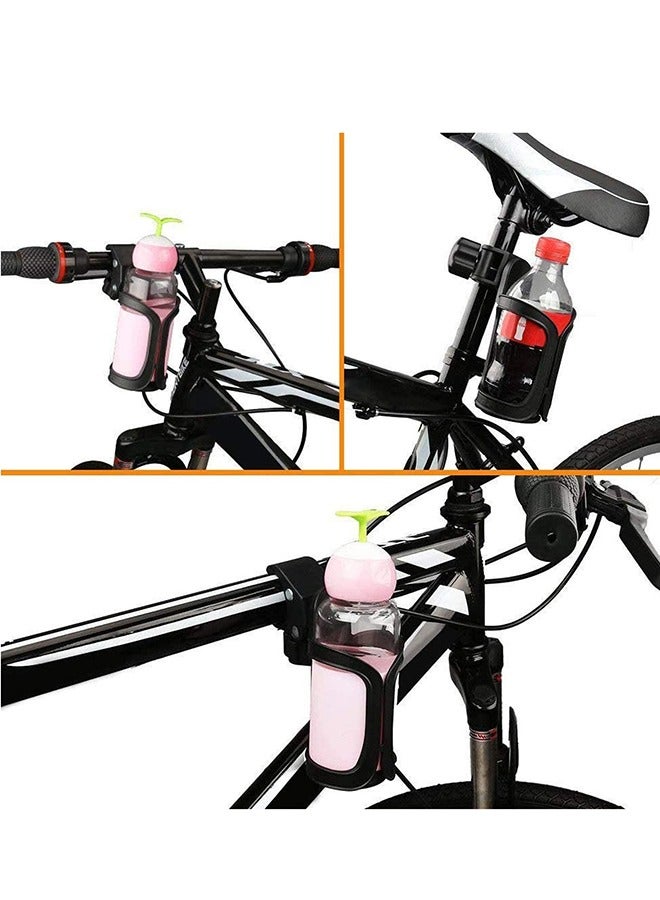 Bicycle Water Bottle Holder Cup, Universal 360 Degrees Rotation For Baby Stroller Pushchair