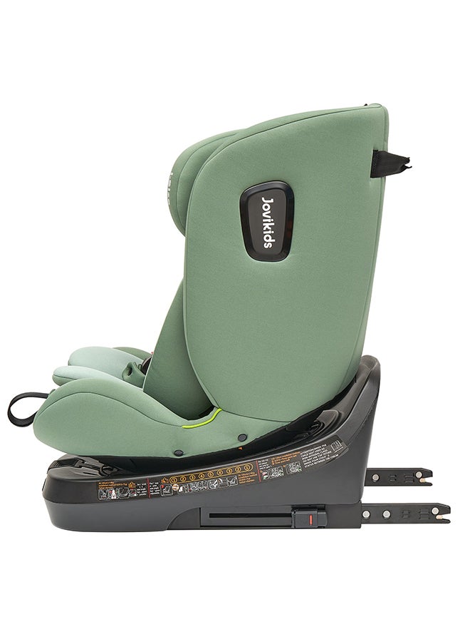 Rotating Ranger TT ISOFIX Car Seat 360° For Baby, 40 - 150 CM, 0 - 12 Years, ECE R129/E4 I-Size, Fixations ISOFIX, Top Tether - Green