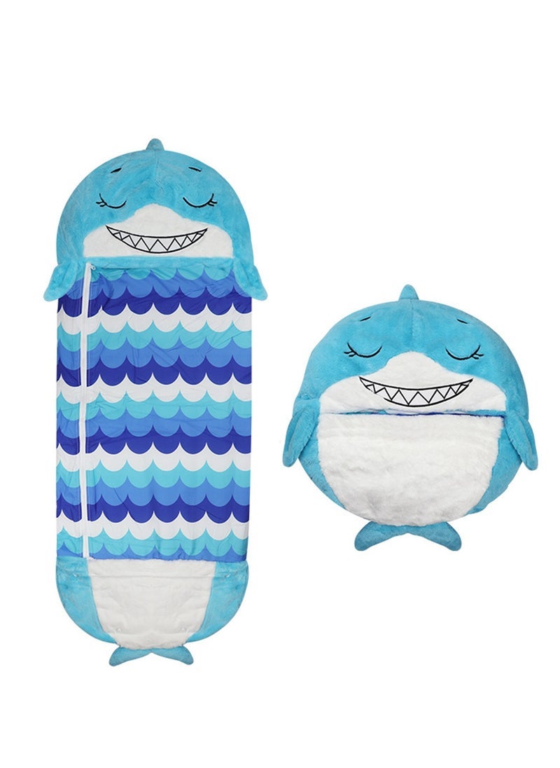 Children's sleeping bag Cartoon animal sleeping bag Children's quilted anti-kick sleeping bag Storage children's sleeping bag