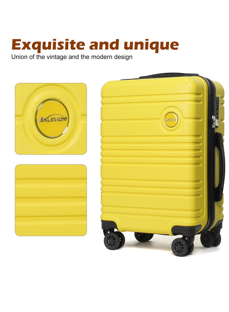 Luggage Set 3-Piece 20-Inch Spinner Suitcase, Backpack & Toiletry Bag - Durable Travel Set with Built-In TSA Lock, 360-Degree Spinner Wheels, and Smooth Zippers