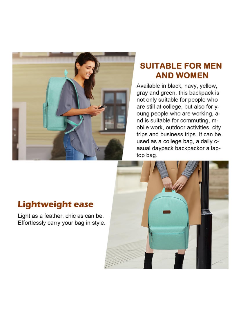 Stylish 3-Piece Mint Green Luggage Set with Spinner Wheels, Travel Backpack, and Toiletry Bag – Lightweight and Durable Travel Essentials