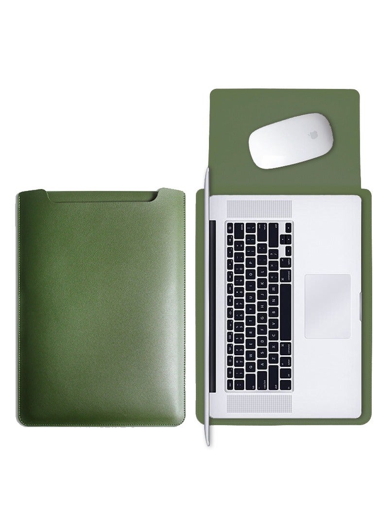 Suitable for Apple, Xiaomi, Huawei Full Protection Tablet PC Laptop case 13/14 inch PU leather laptop bag, can be used as a mouse pad