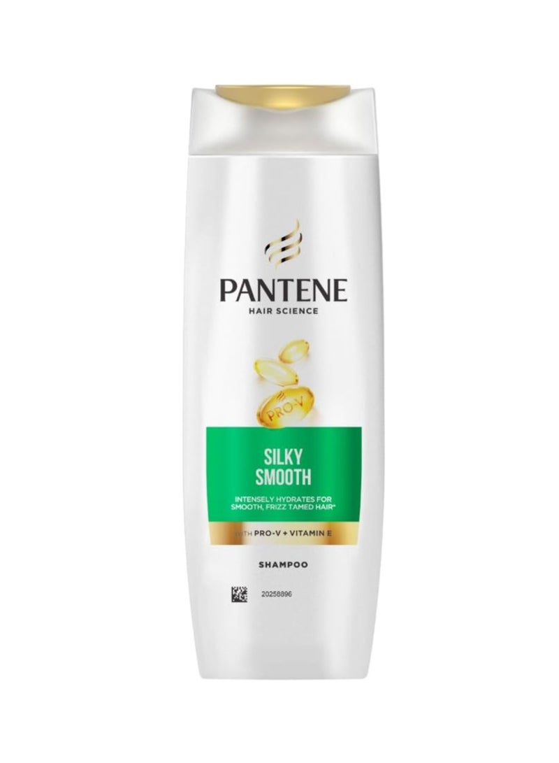 Pantene Hair Science Silky Smooth Shampoo 180ml with Pro-Vitamins & Vitamin E for hydrated, Frizz Free Hair,For All Hair Types, Shampoo For Women & Men, Shampoo For Frizzy and Dry Hair