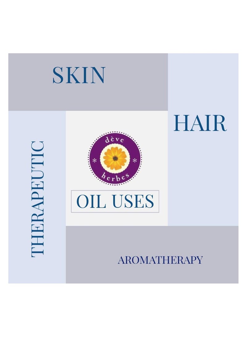 Deve Herbes Pure Camellia Oil with Glass Dropper Natural Therapeutic Grade Cold Pressed 30ml