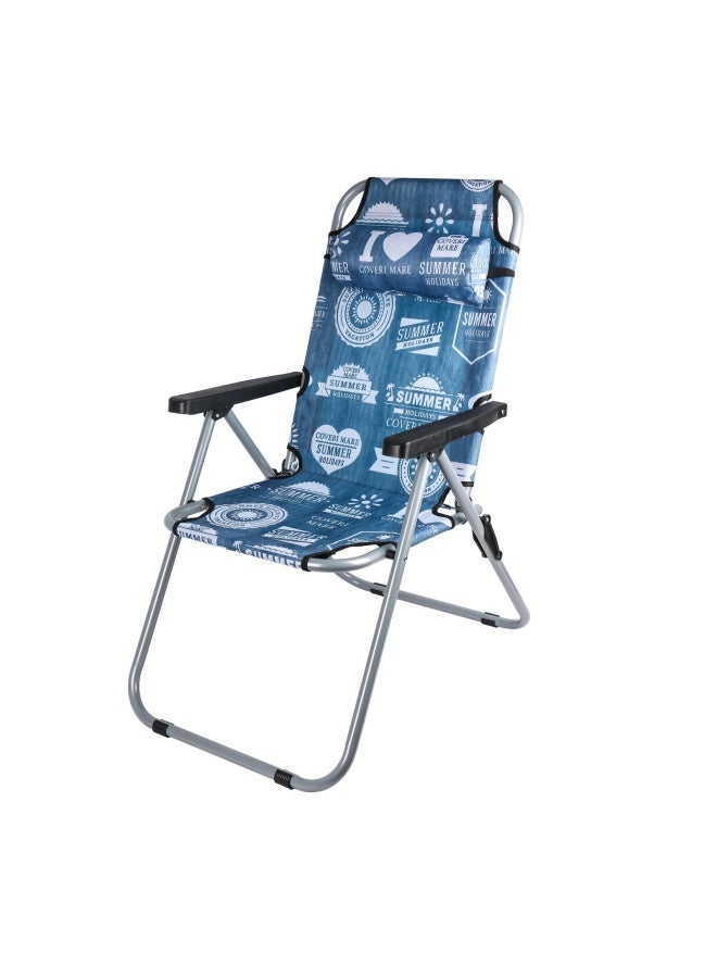 Campmate Foldable Camping Chair Cm-7879 With Headrest | Udjesting | Relaxing Sleeping Chair