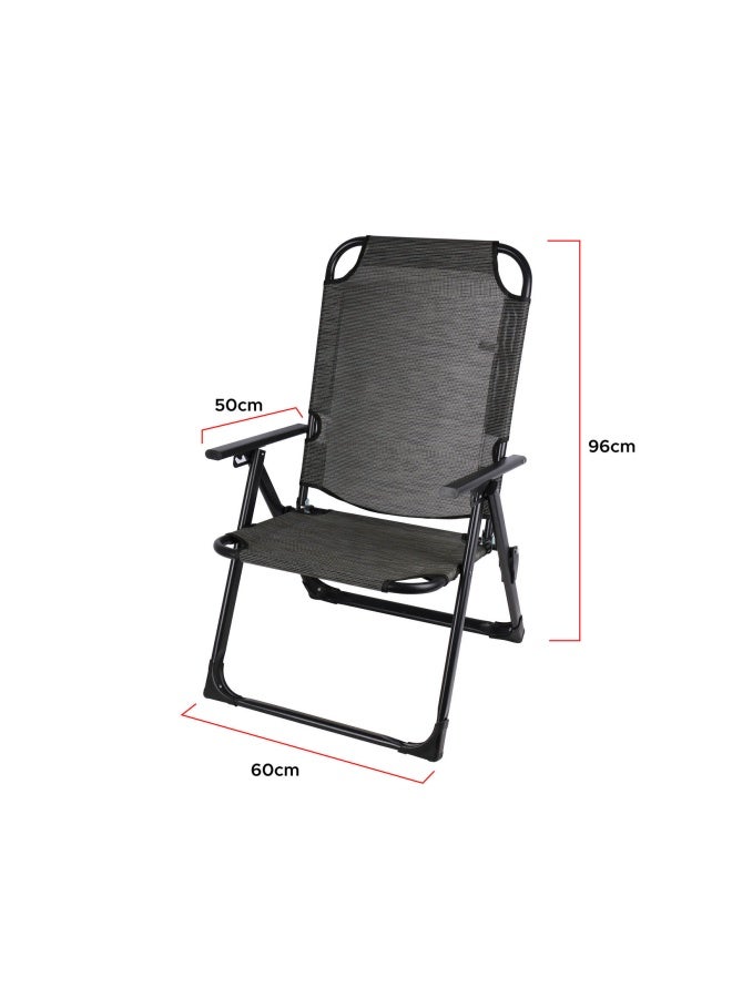 Campmate Adjustable Sleeping Chair | Cm-7878 With Removable Cushion | Foldable | Inddor & Outdoor