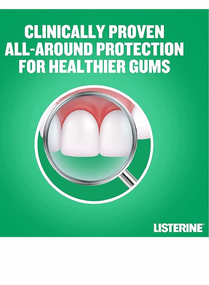 Total Care Gum Protect 6 Benefit Fluoride Daily Mouthwash Milder Taste Fresh Mint Green 500m