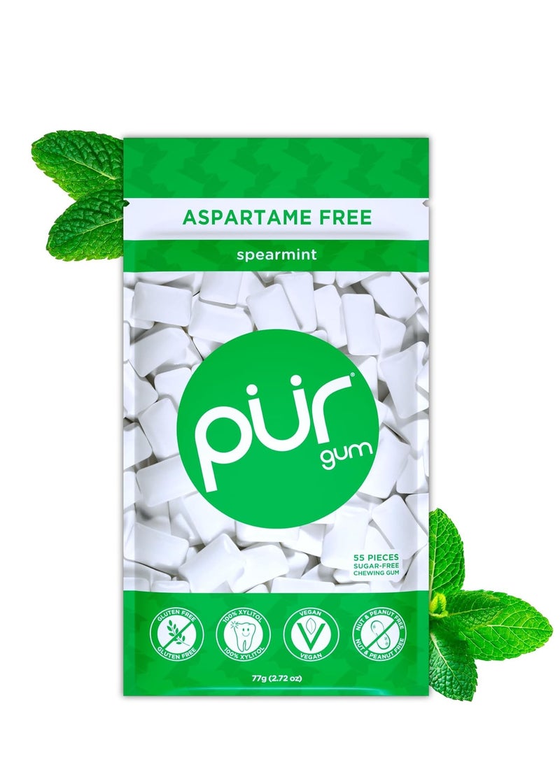 Aspartame and sugar free Spearmint 55 pieces