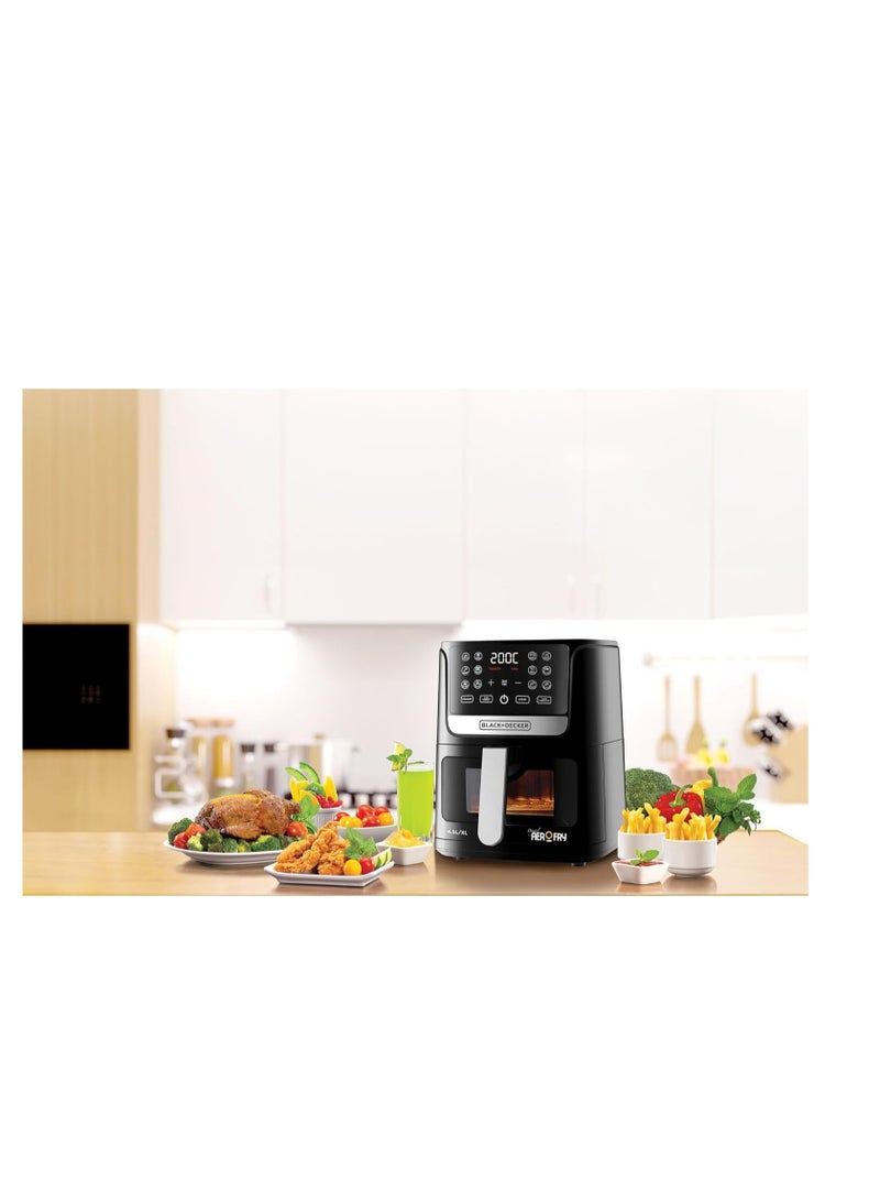 Digital AerOFry Air Fryer Extra Large 4.5 L 1500 W AF4500-B5 Black