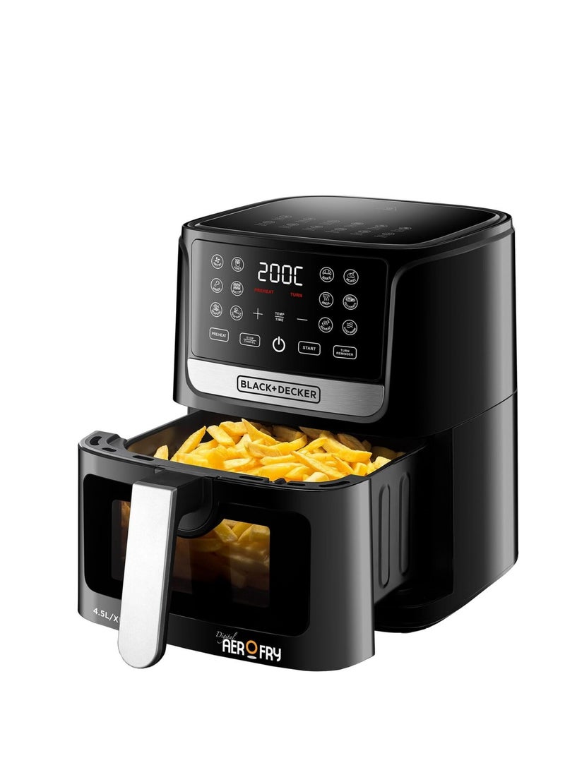 Digital AerOFry Air Fryer Extra Large 4.5 L 1500 W AF4500-B5 Black