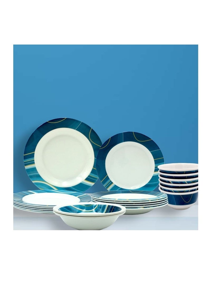 Melrich Melamine 12 Piece Dinnerware set Strong Durable and Long lasting