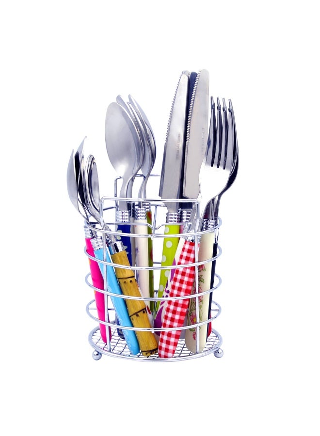 Gypsy Color Unique Brilliant Colored Mix And Match Lifestyle Cutlery And Eating Utensils Gift Set Of 16 Pieces Colorful Flatware Set Multicolor Eclectic Collection