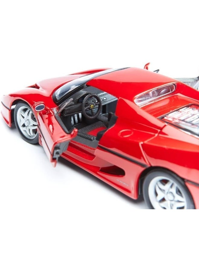 Bburago 1:24 Scale Ferrari Race and Play F50 Diecast Vehicle (Colors May Vary)