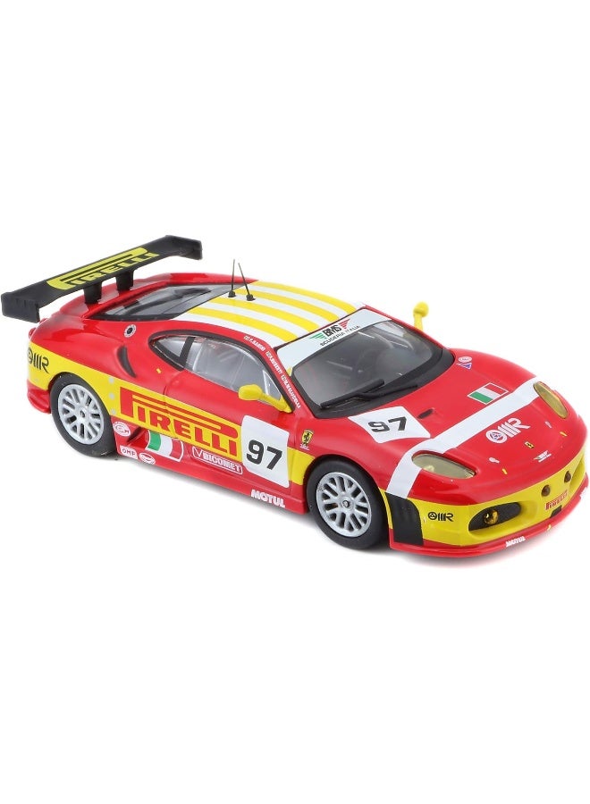 Bburago B18-36303 Ferrari Racing F430 GT2 2008 Super Car Childrens 1:43, Red