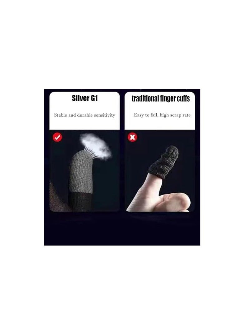 PUBG mobile game gloves, touch screen gloves, conductive fiber fingertips, sweat-proof, non-slip, ultra