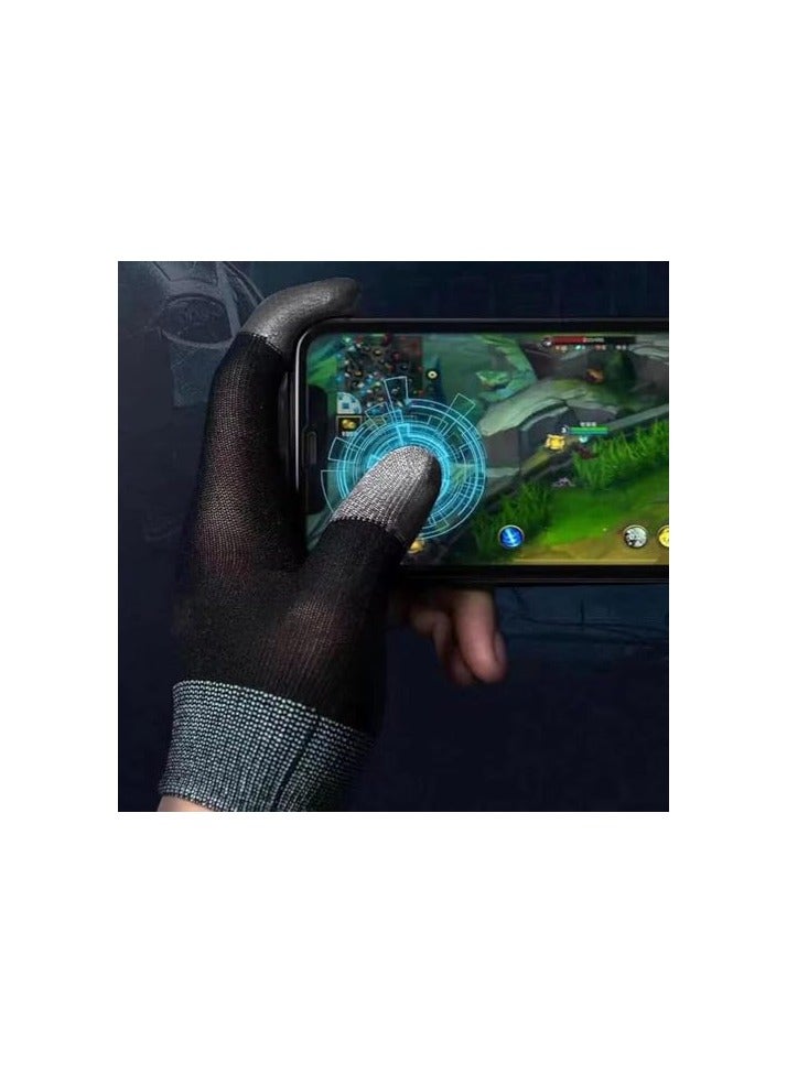 PUBG mobile game gloves, touch screen gloves, conductive fiber fingertips, sweat-proof, non-slip, ultra