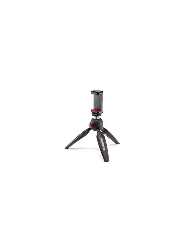 Pixi 2 Mini Tripod With Smartphone Clamp Black Made In Italy - MKPIXICLMII-BK