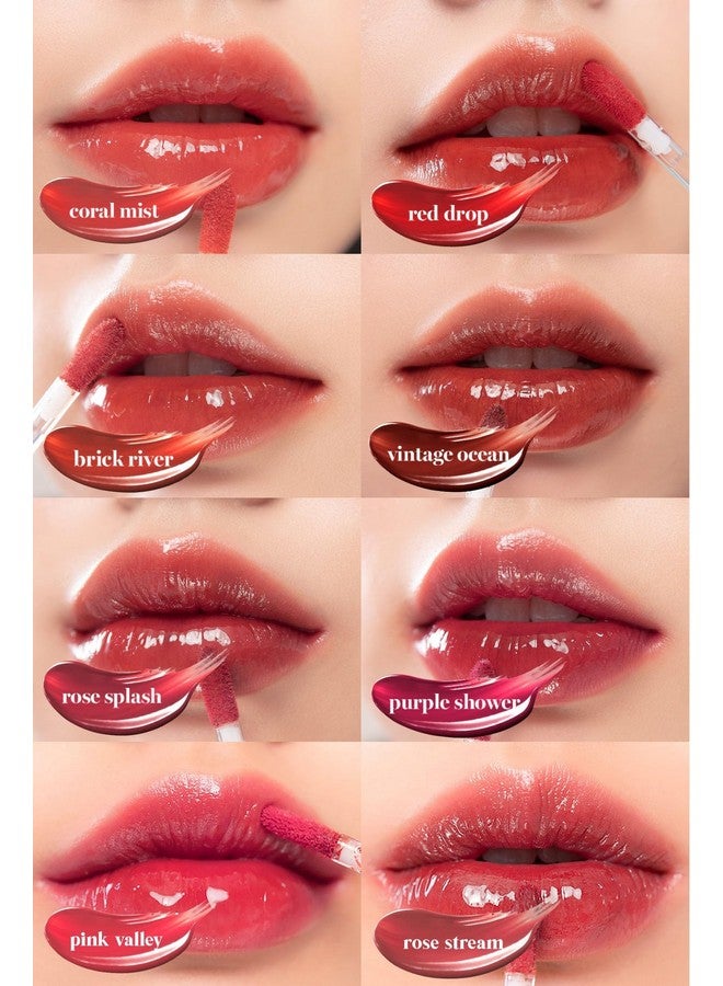 Glasting Water Tint Glossy Lipsticks 4 Shades (02 Red Drop)