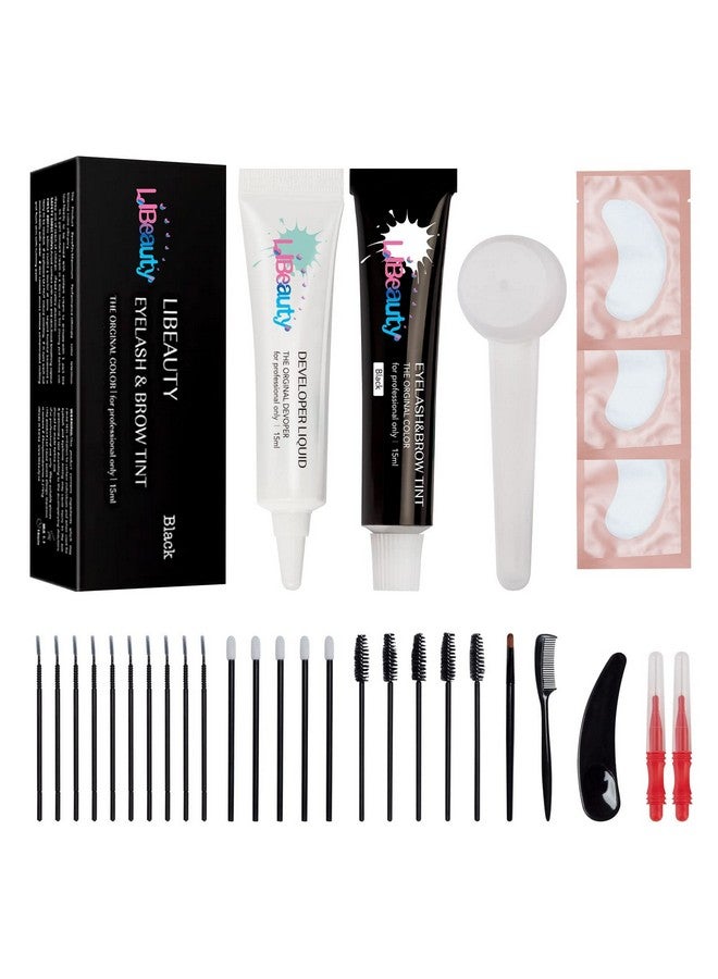 Eyelash Color Kit Black Lash Color Volumizing Eyebrow Hair Color Kit Diy Use At Salon Or Home Natural Eyelash Treatment