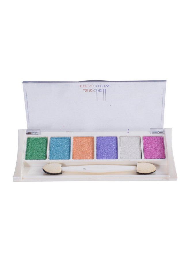 Paris Amazing 6 Colors Eyeshadow Palette With Mini 2 Sided Brush