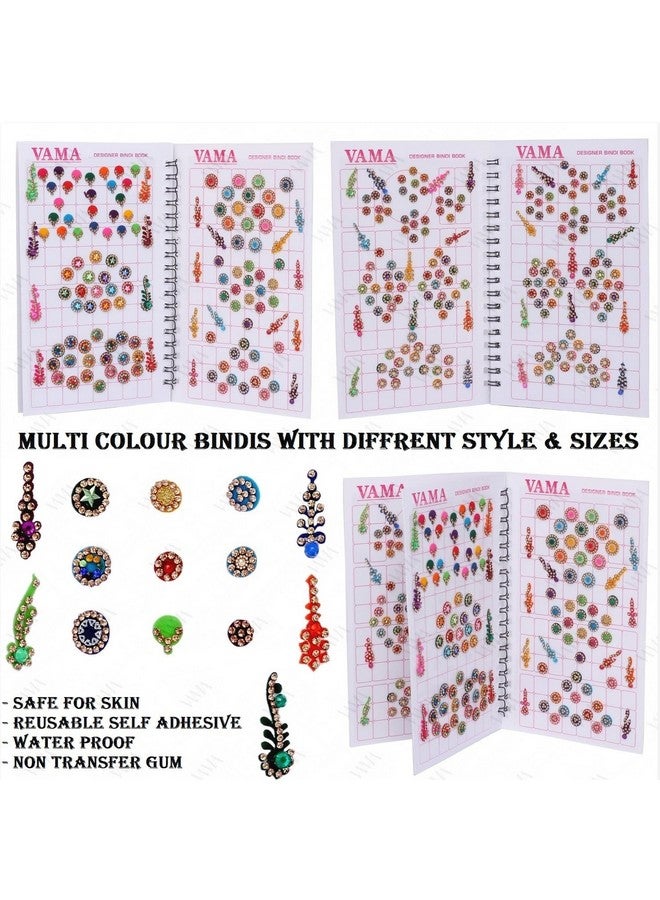 كتيب بينديس من حجر الماس والكريستال المظلل بالجليتر متعدد الألوان للنساء من فاشنز - 307 كتاب بيندي المصمم