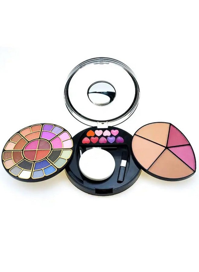 Fashion Colour Makeup Kit For Women | 28 Eye Shadow, 3 Compact, 2 Blusher, 9 Lip Color,1 Mirror,1 Puff