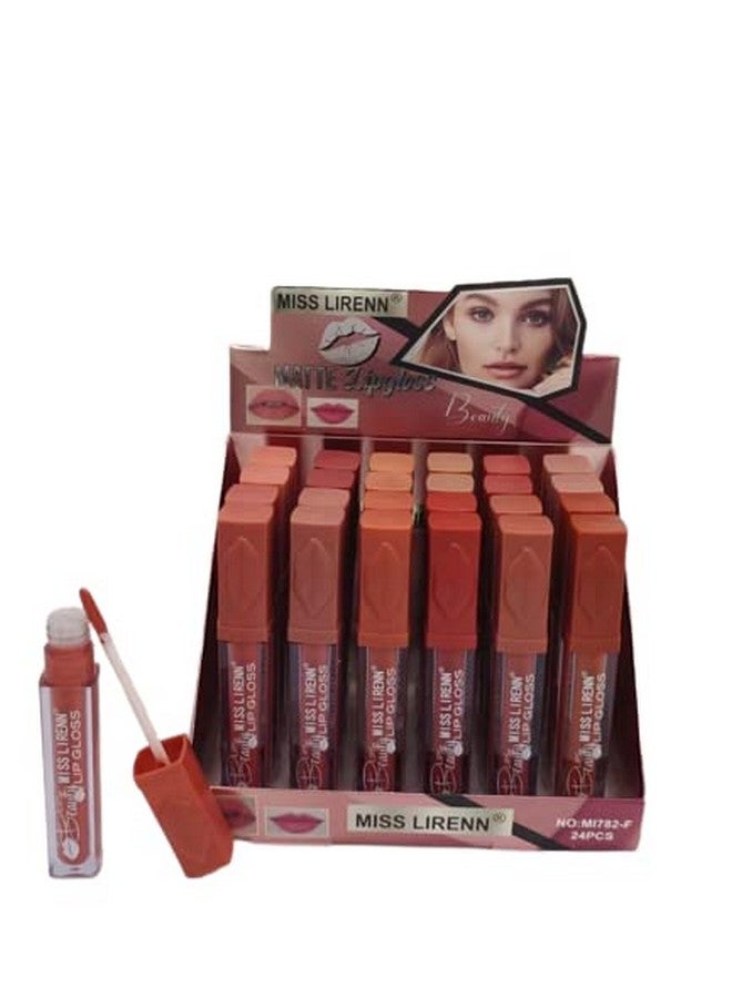 Matte Lip Gloss, Light Weight, Non-Sticky, Smudge Proof, Multicolor, Strawberry Flavour, 6 Ml, Pack Of 3 | Lip_Gloss_3_D3