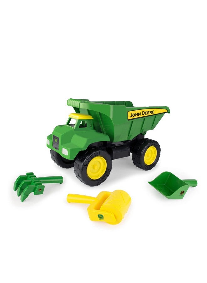 Big Scoop Sandbox Dump Truck Toy With Loader - Toddler Outdoor Toys And Summer Toys - Oversized Dump Truck Sandbox Toys - Kids Toys Ages 3 Years And Up