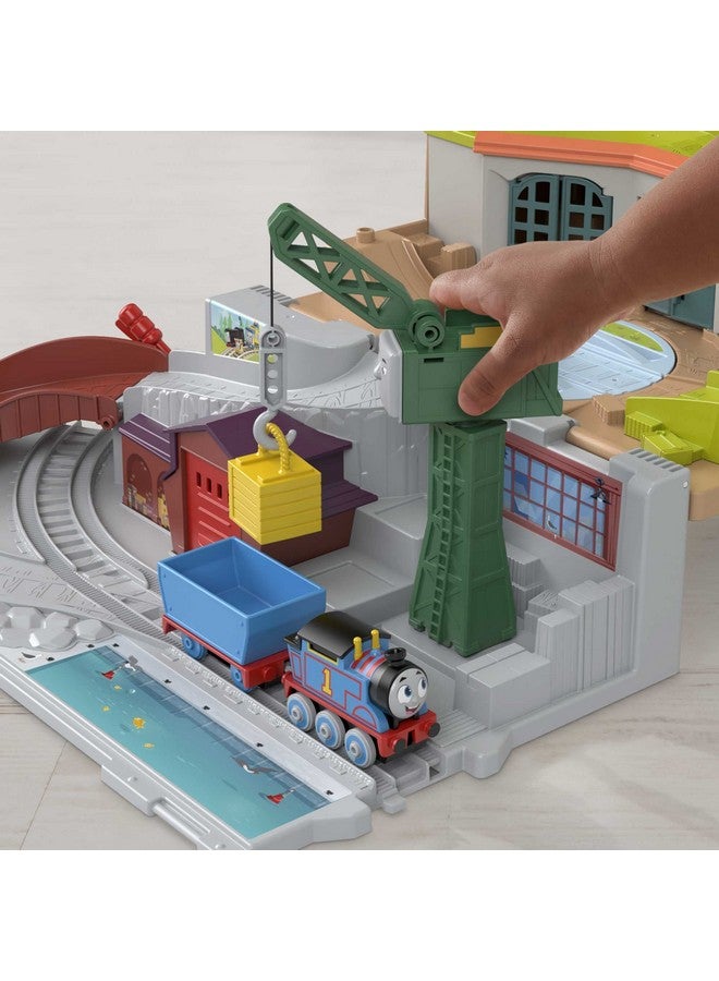 Sodor Take-Along Train Set With Diecast Push-Along Thomas Engine For Preschool Kids Ages 3+ Years