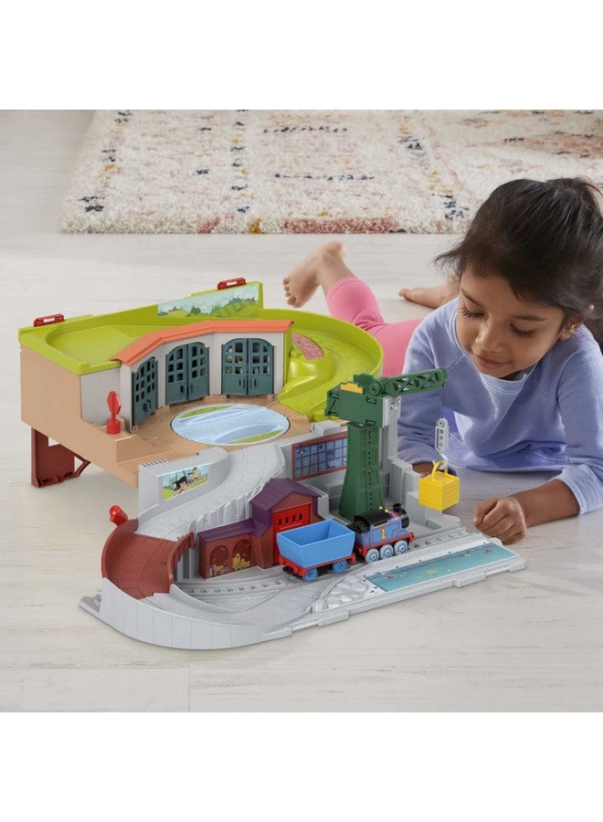 Sodor Take-Along Train Set With Diecast Push-Along Thomas Engine For Preschool Kids Ages 3+ Years