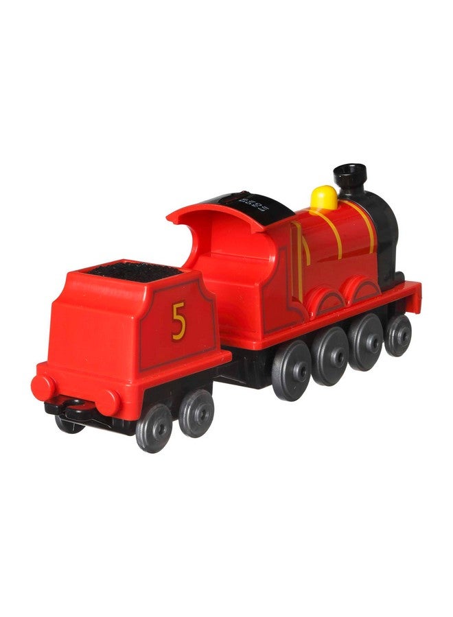 Fisher-Price Die-Cast Push-Along James Toy Train Engine For Preschool Kids Ages 3+