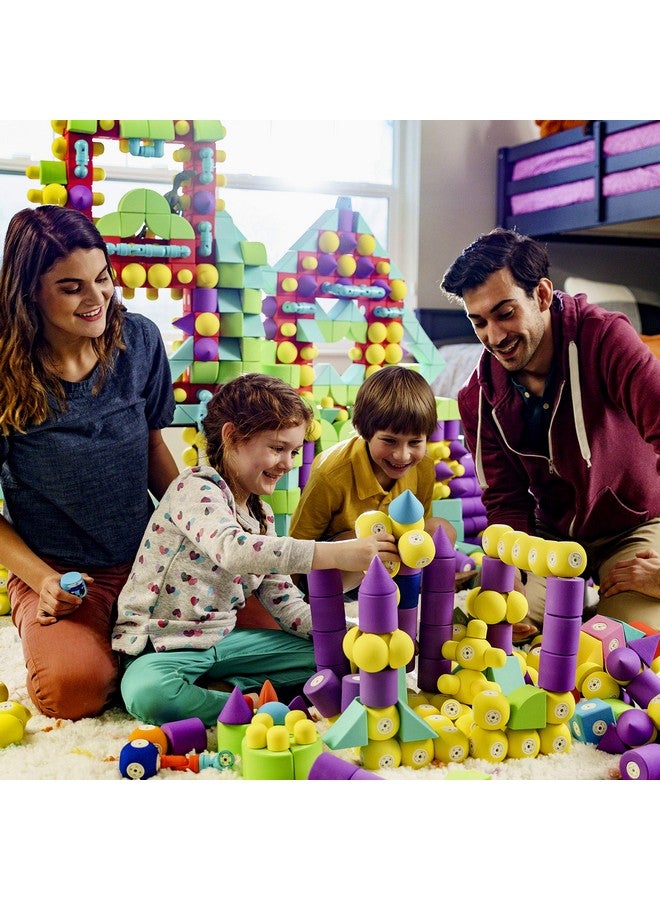 Magnetic Foam Blocks - Stem Preschool Toys For Children, Toddlers, Boys And Girls, The Ultimate Bath Toy - Castle Set, Bath Building Blocks, Engineering Toys For Kids 3-6