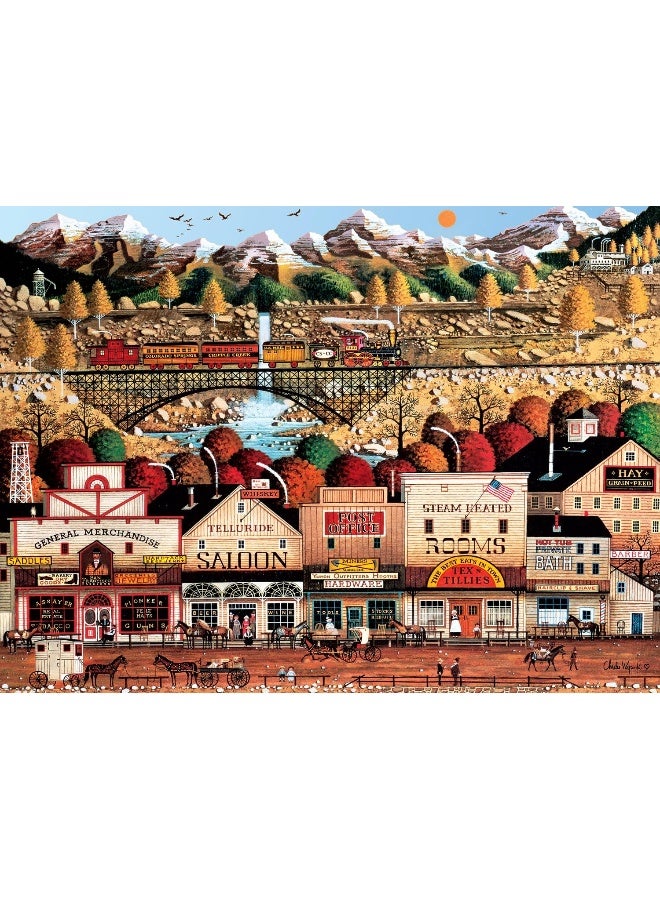 Buffalo Games Charles Wysocki - Sleepy Town West - 1000 Piece Jigsaw Puzzle