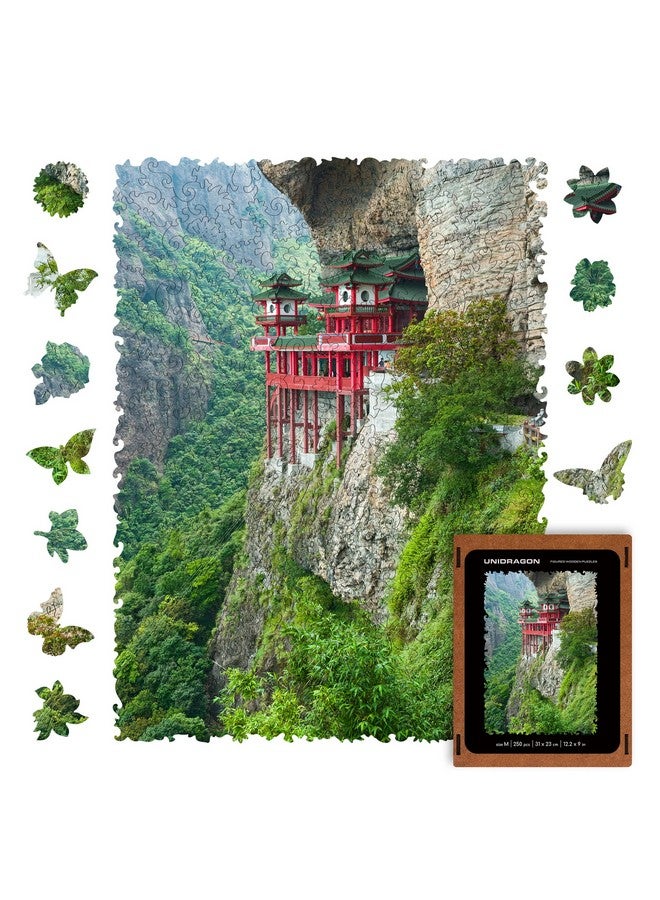 Original Wooden Jigsaw Puzzles - Nature Soaring Temple, 250 Pcs, Medium 12.2