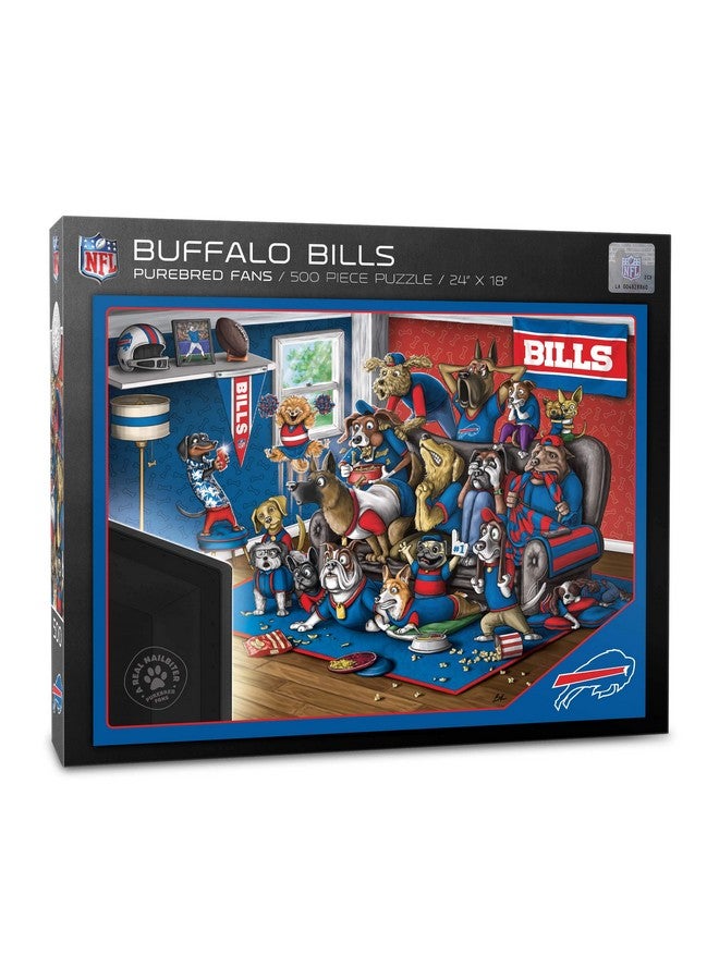 Nfl Buffalo Bills Purebred Fans 500Pc Puzzle - A Real Nailbiter