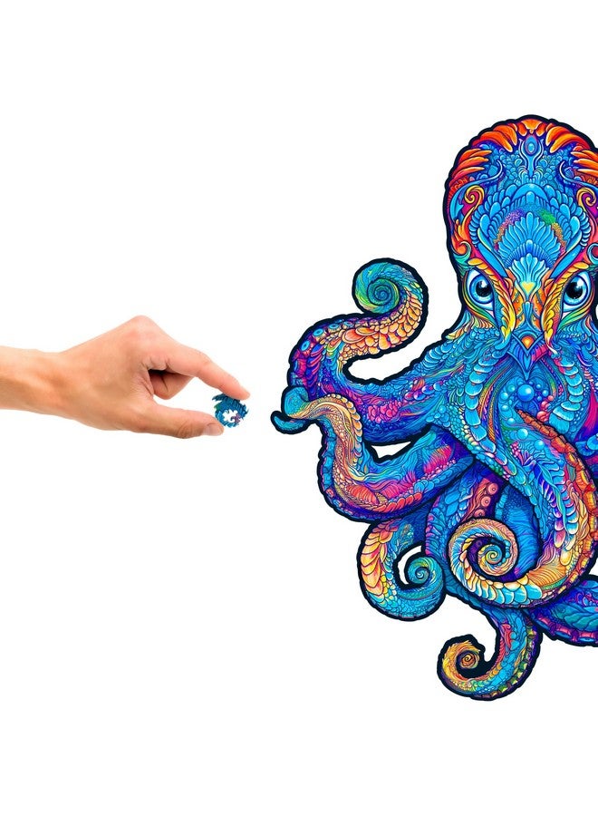 Original Wooden Jigsaw Puzzles - Magnetic Octopus, 700 Pieces, Royal Size 21