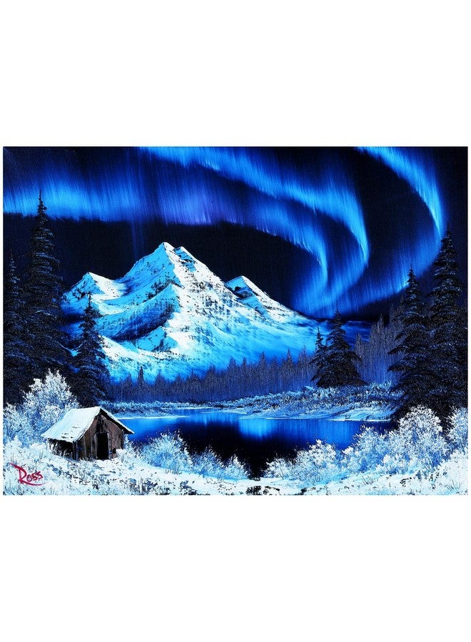 Bob Ross Northern Lights Puzzle For Adults And Kids | Aurora Borealis 1000 Piece Jigsaw Puzzle Toy | Interactive Brain Teaser For Family Game Night | 28 X 20 Inches